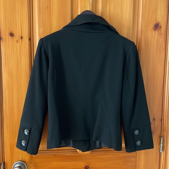 Vintage black blazer with silkscreen chandelier - Picture 4 of 7